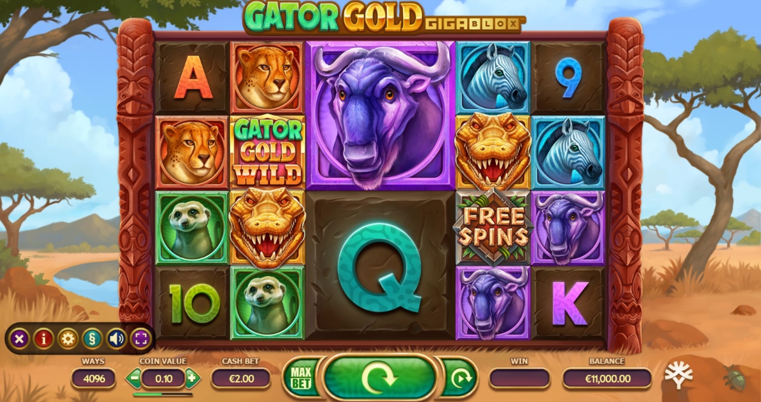 Gator Gold Gigablox Slot
